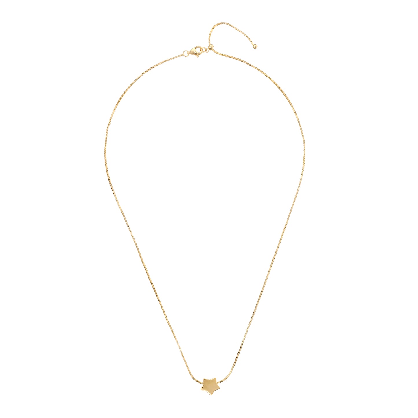 Collana Girocollo Catena Veneziana con Ciondolo Stella