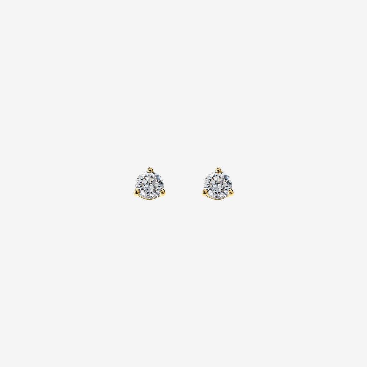 Orecchini Punto Luce Oro 375 con Diamanti Lab Grown 0.22Ct