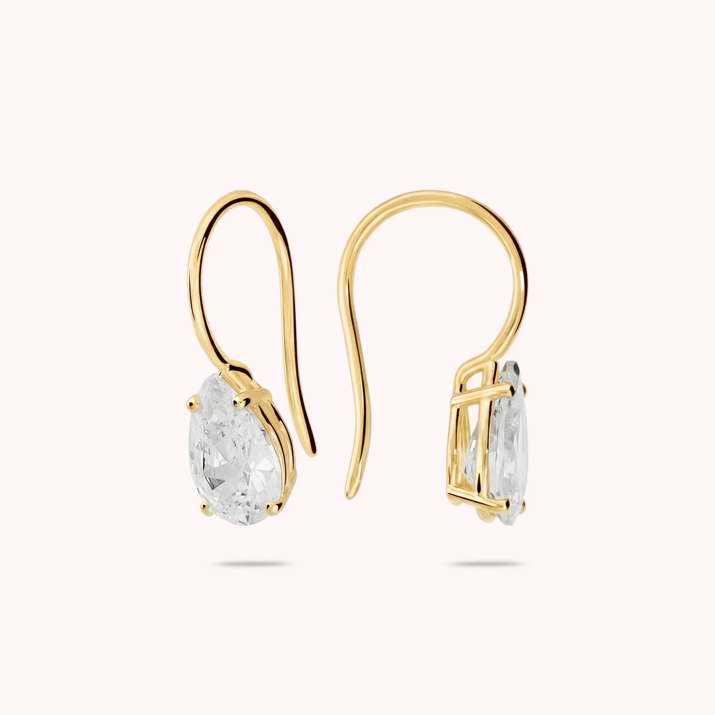 Orecchini Pendenti Attimi di Luce con Cubic Zirconia Bianche a Goccia