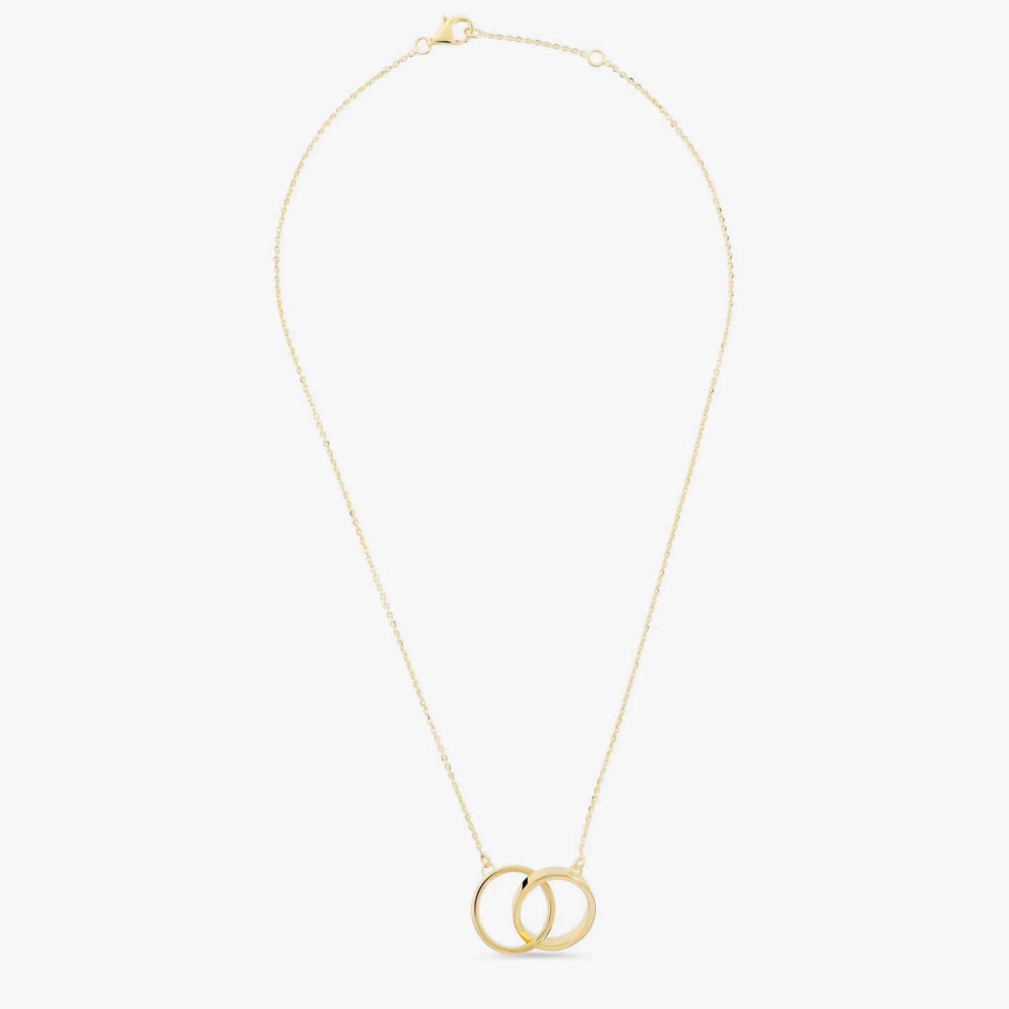 Collana in Argento 950 con Doppio Pendente ad Anello