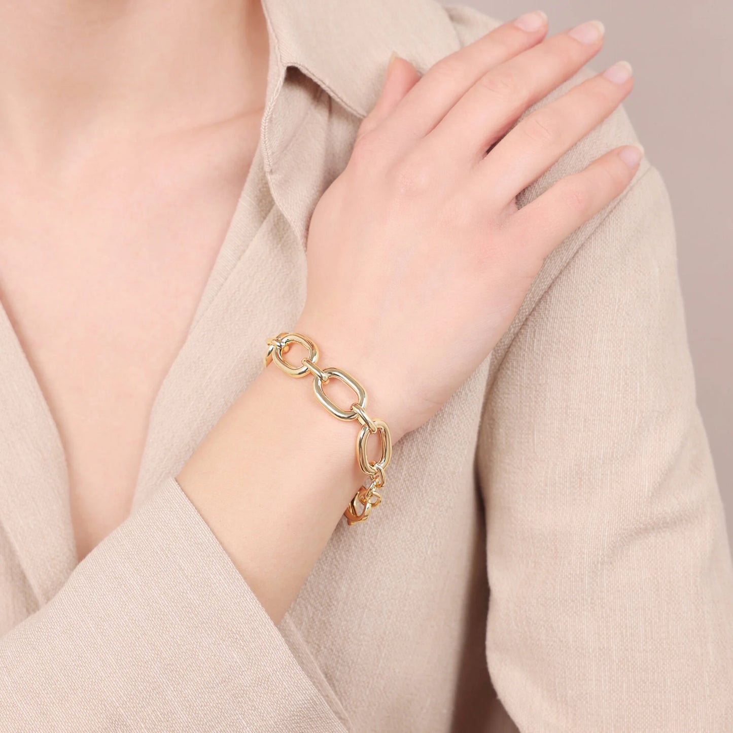 Bracciale Retrò in Argento 950 placcato Oro Giallo 18Kt