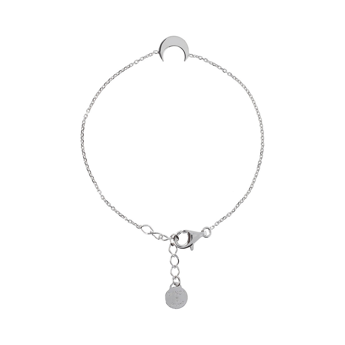 Bracciale con Charm in Argento 925 placcato Platino