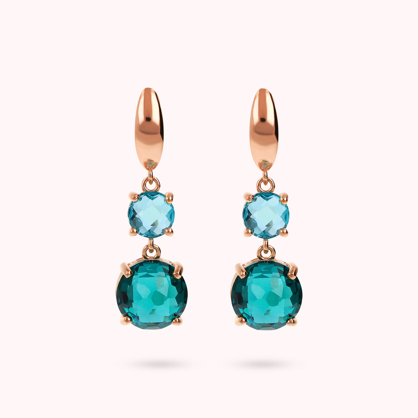 Orecchini Pendenti con Prisma Gem Tonde Graduate