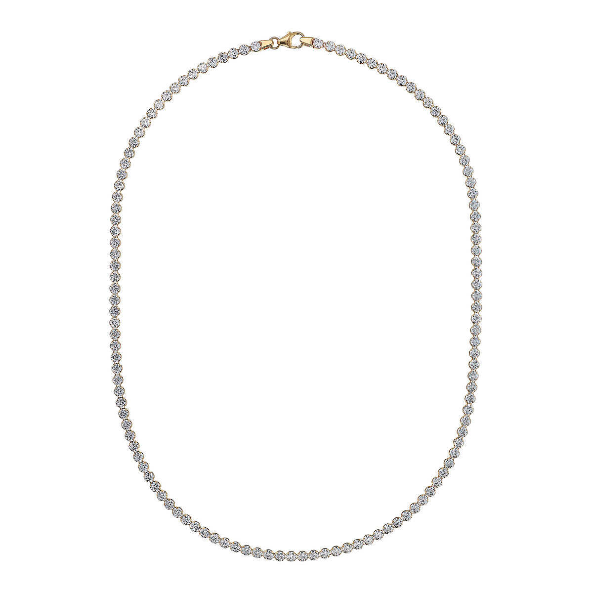 Collana Tennis in Oro 375 con Cubic Zirconia