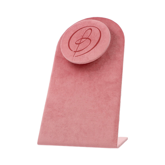 FLAT PINK NECKLACE HOLDER LOW