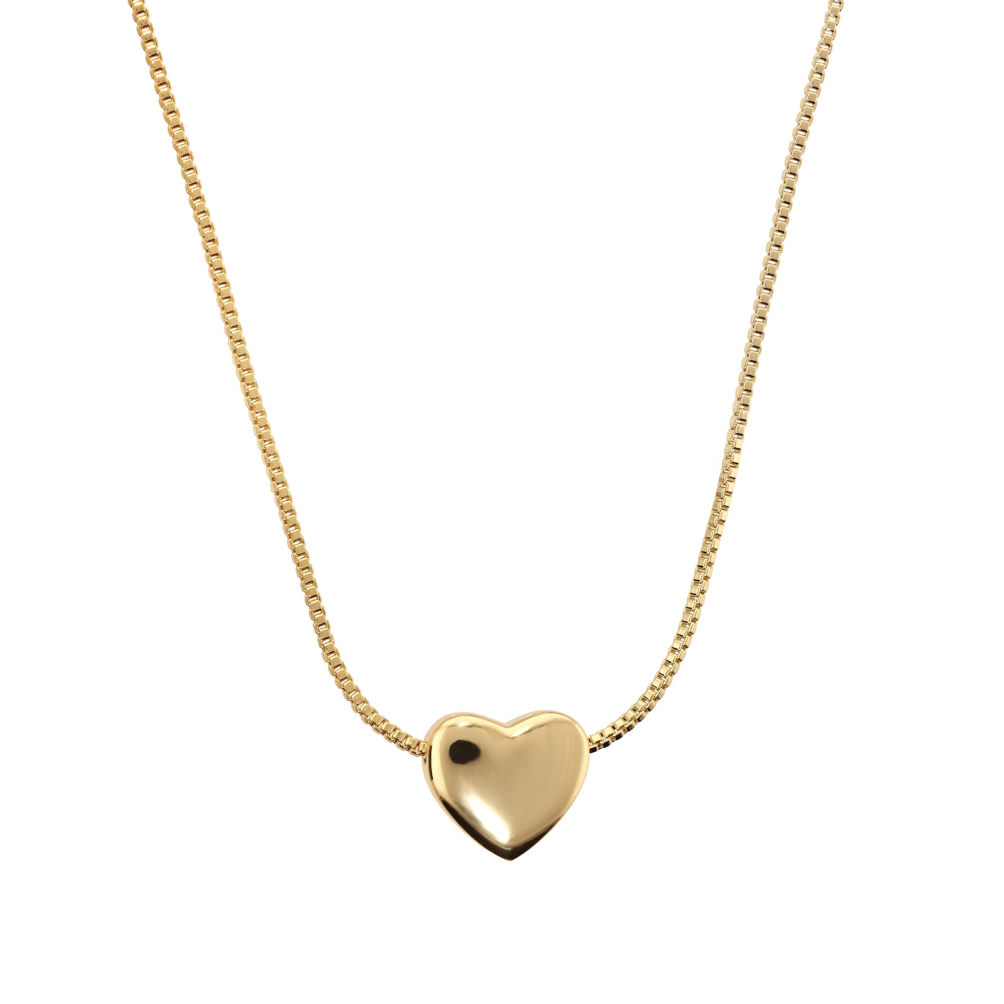Collana Girocollo Catena Veneziana con Ciondolo Cuore