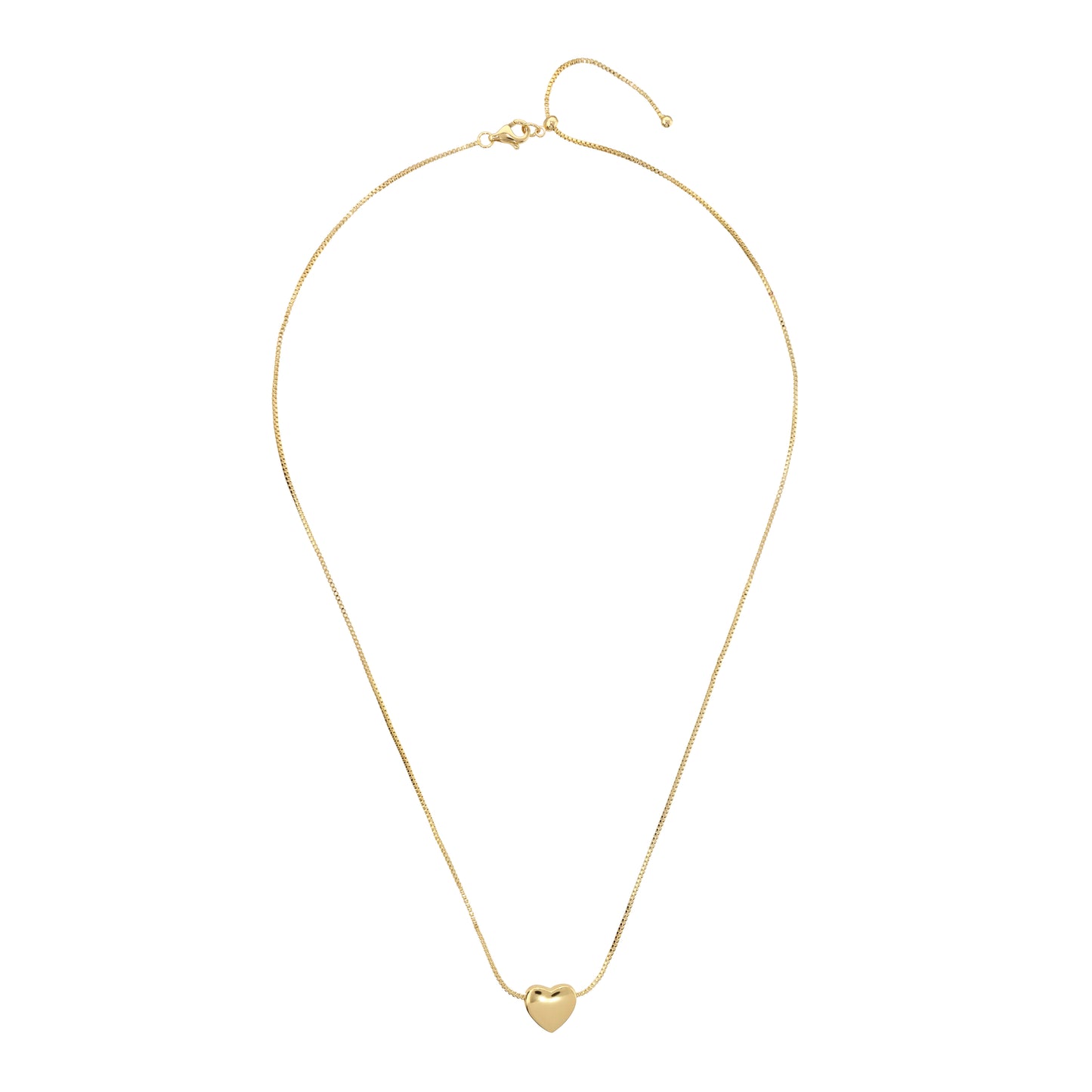 Collana Girocollo Catena Veneziana con Ciondolo Cuore