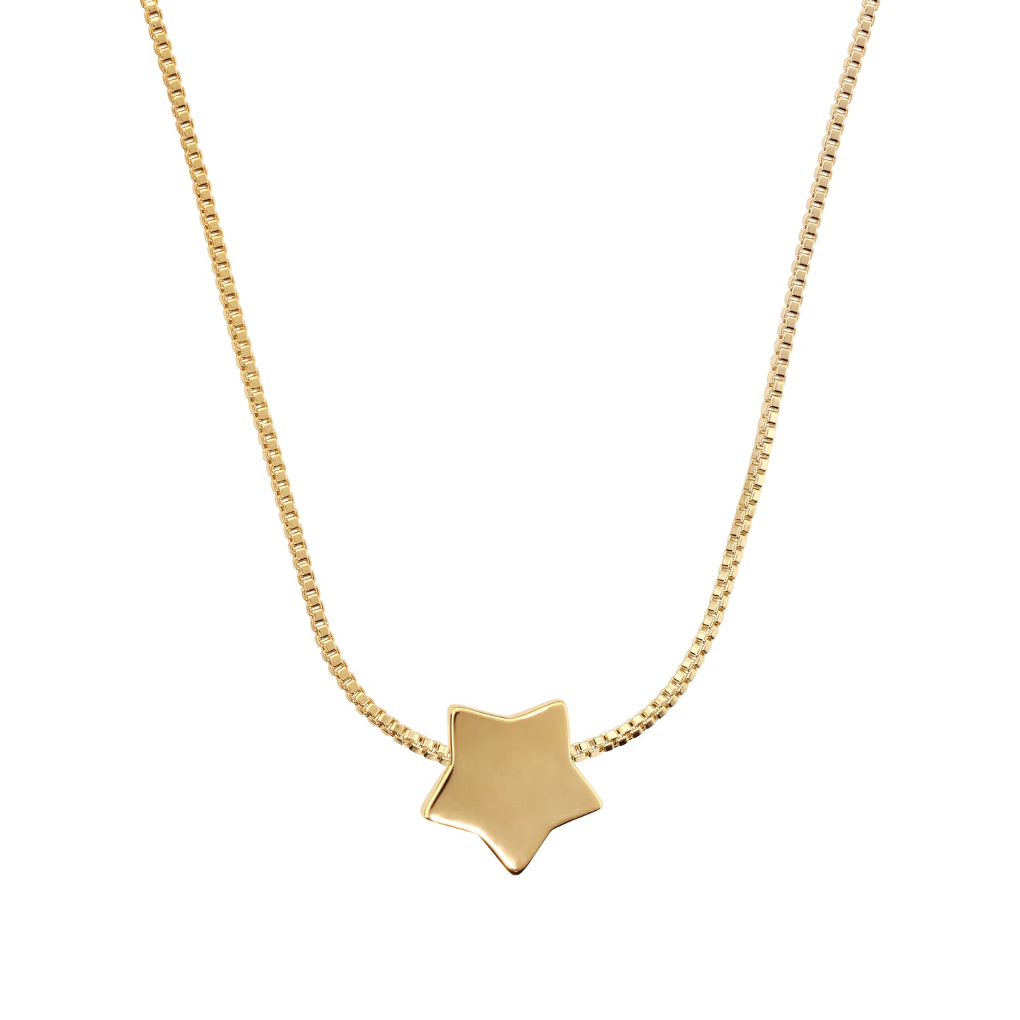 Collana Girocollo Catena Veneziana con Ciondolo Stella