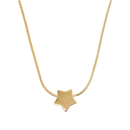 Collana Girocollo Catena Veneziana con Ciondolo Stella