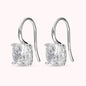 Orecchini Pendenti con Cubic Zirconia 7*7mm Placcati Oro 18Kt
