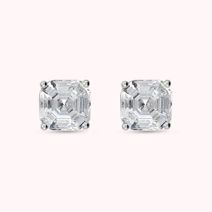 Orecchini a Lobo con Cubic Zirconia 8*8mm Placcati Oro 18Kt