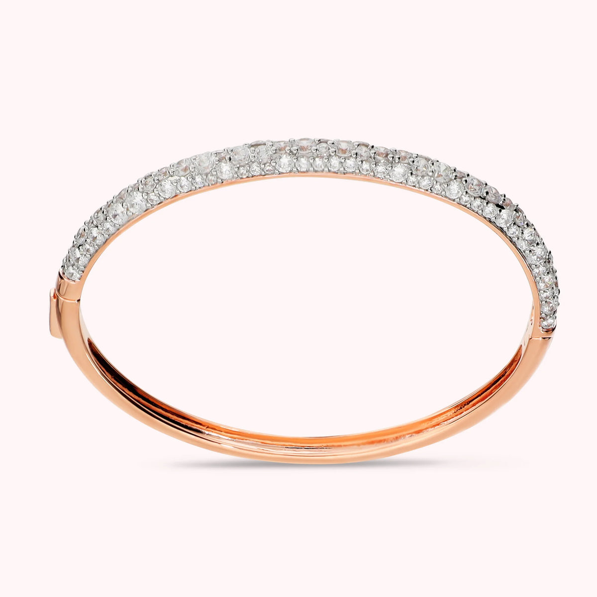 Bracciale Rigido Apribile con Pavè in Cubic Zirconia