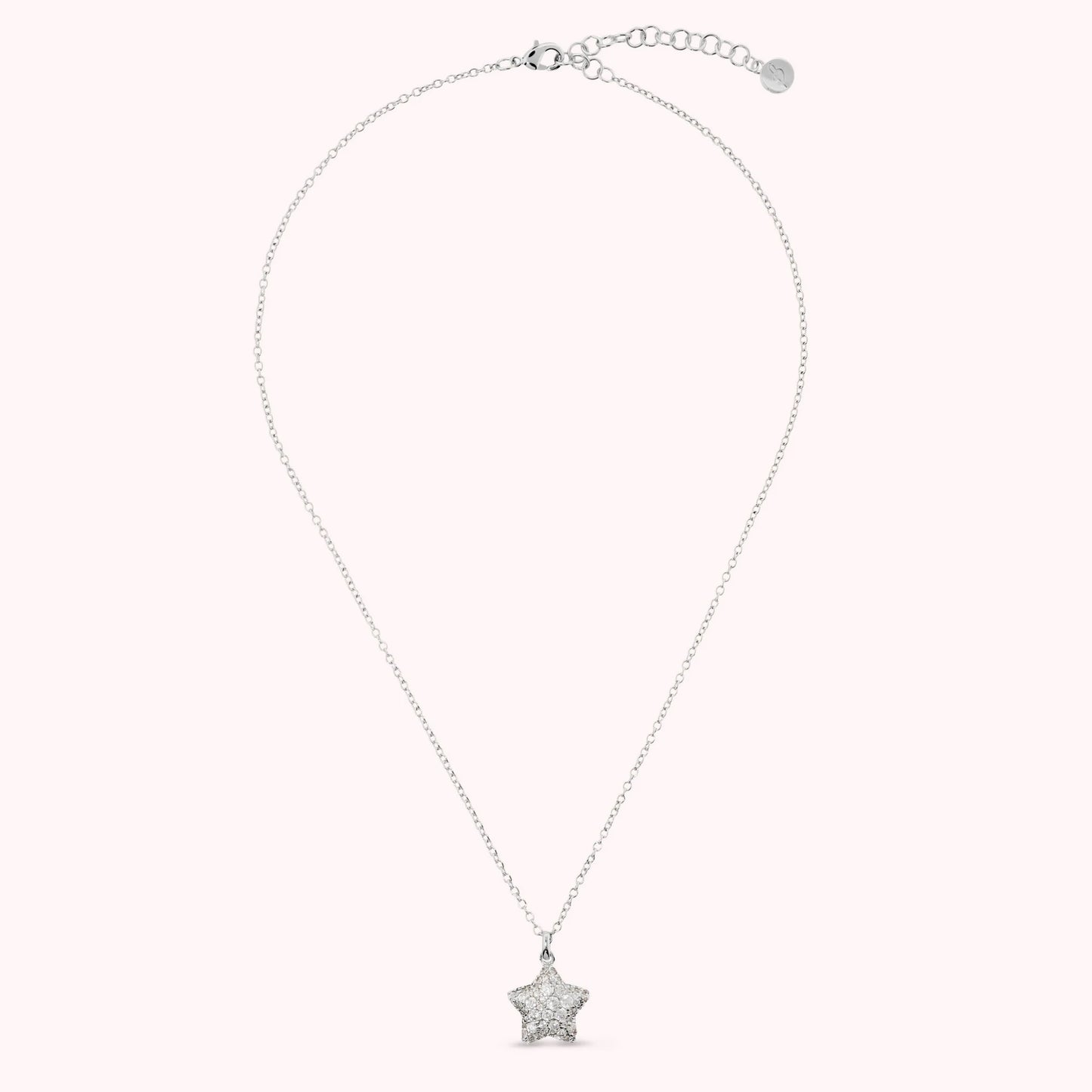 Collana con Pendente Stella in Pavè di Cubic Zirconia