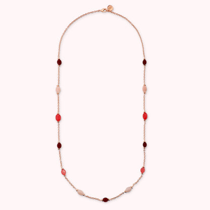 Collana Lunga con Quarzite Multicolore