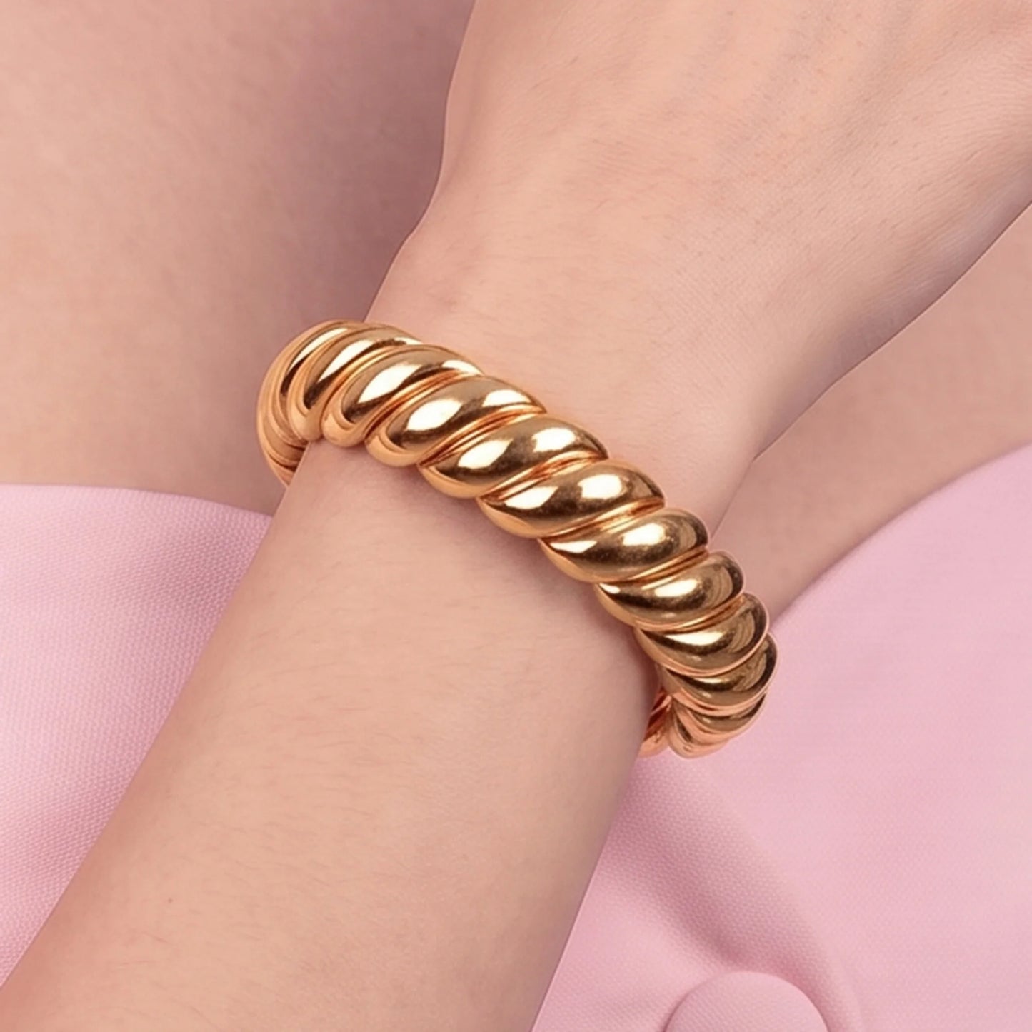 Bracciale Elastico Estensibile con Design a Tubogas