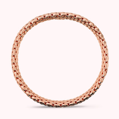 Bracciale Tubolare Mesh Elastico Placcato Oro 18Kt