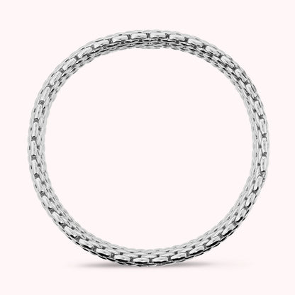 Bracciale Tubolare Mesh Elastico Placcato Oro 18Kt