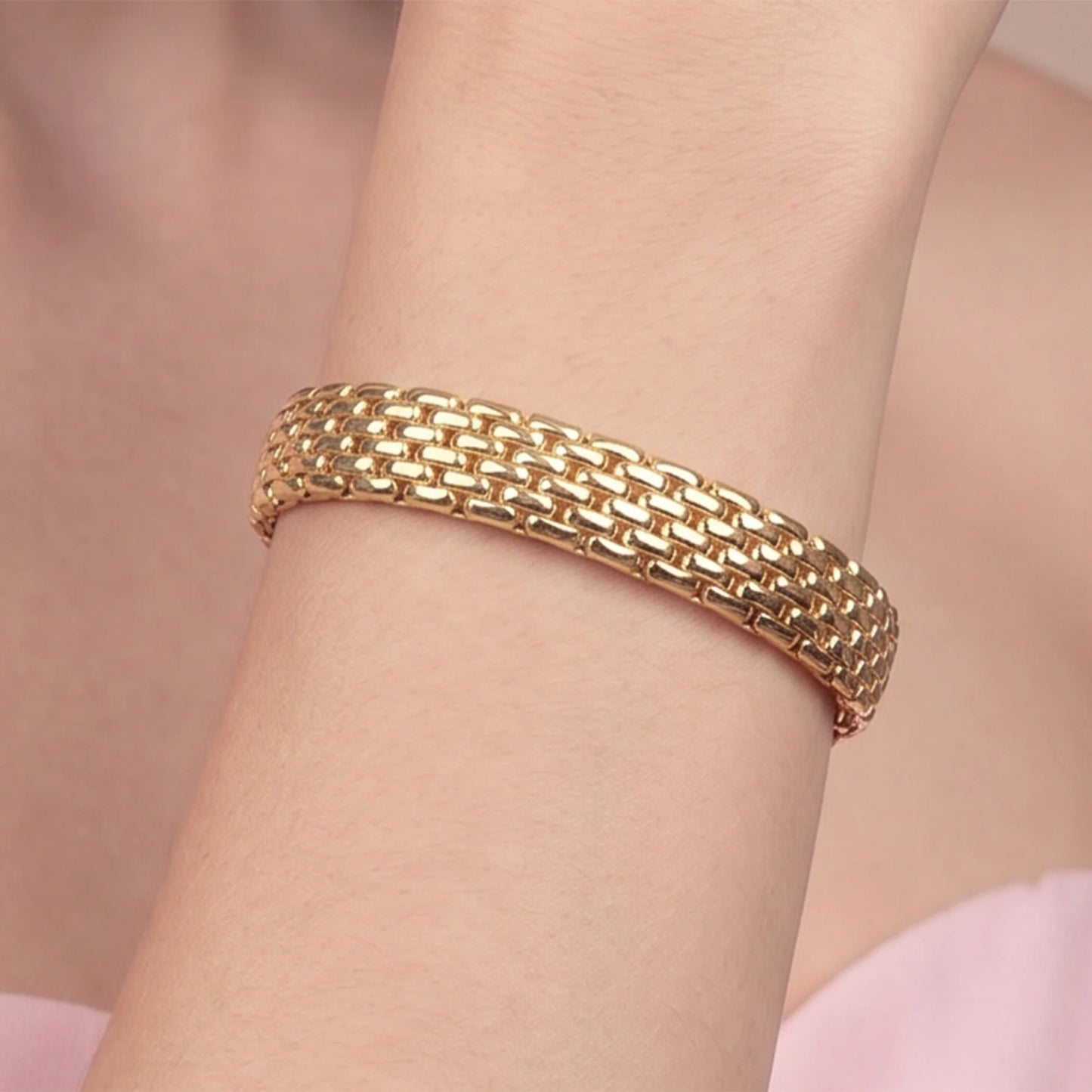 Bracciale Tubolare Mesh Elastico