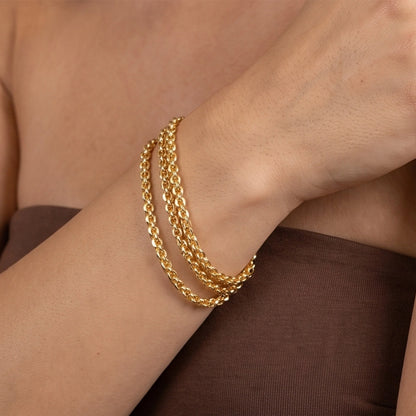 Bracciale Multifilo Maglia Cristallina