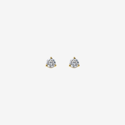 Orecchini Punto Luce Oro 375 con Diamanti Lab Grown 0.22Ct