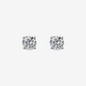 Orecchini Punto Luce Oro Bianco 375 con Diamanti Lab Grown 1Ct