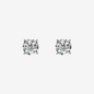 Orecchini Punto Luce Oro Bianco 375 con Diamanti Lab Grown 1Ct