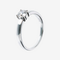 Anello Solitario Oro Bianco 375 con Diamante Lab Grown 0.5Ct