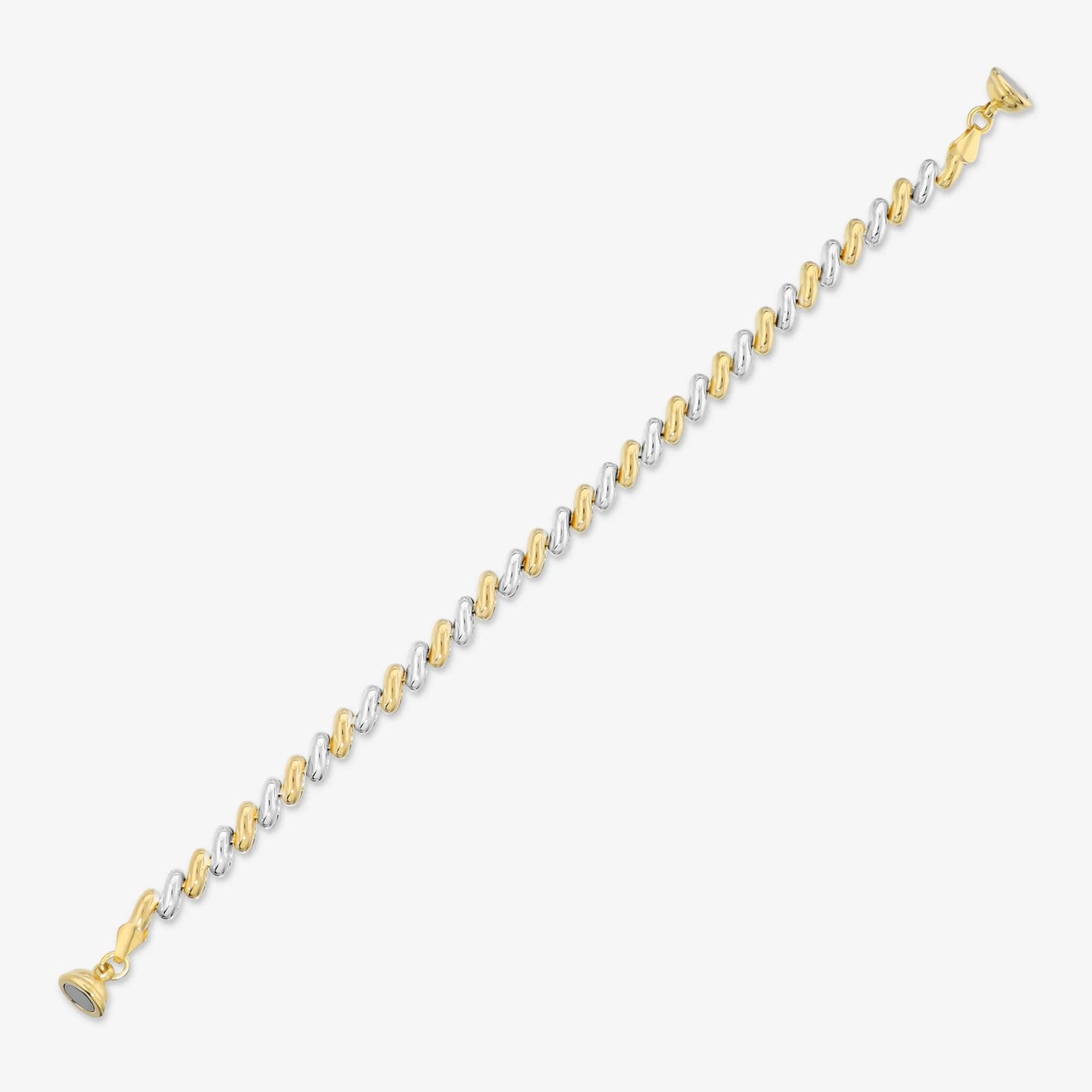 Bracciale Maglia San Marco Bicolore in Argento 950