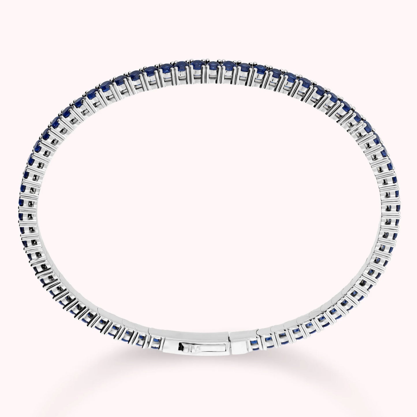 Rigid White Tennis Bracelet with Cubic Zirconia