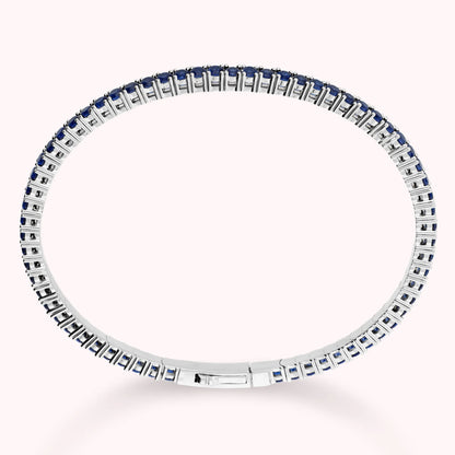 Rigid White Tennis Bracelet with Cubic Zirconia