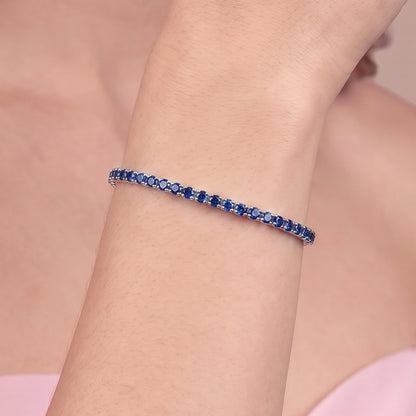 Rigid White Tennis Bracelet with Cubic Zirconia