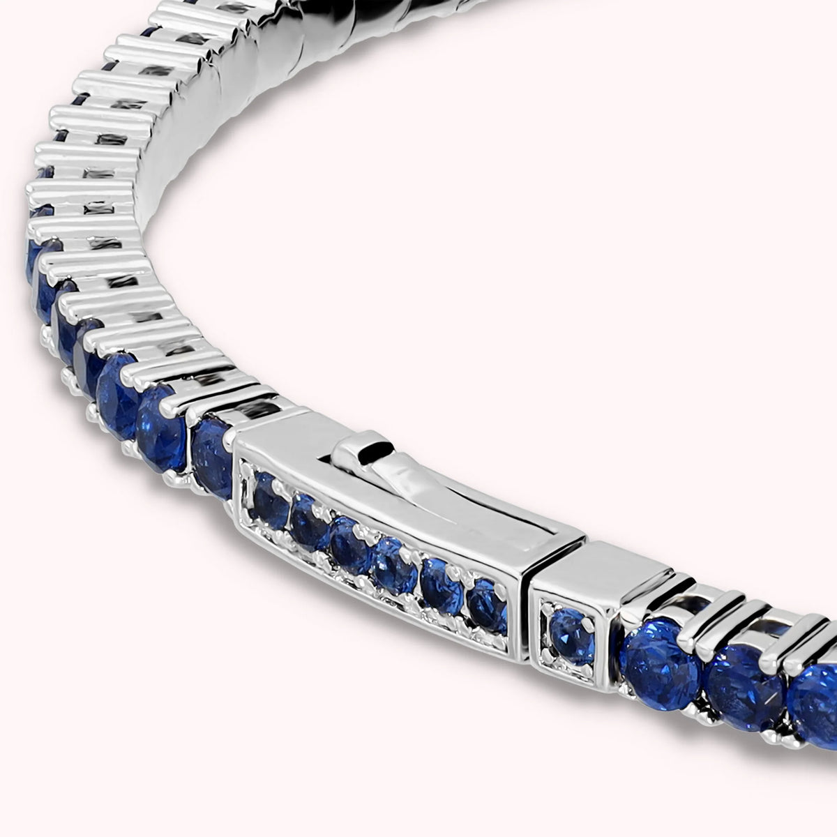 Rigid White Tennis Bracelet with Cubic Zirconia