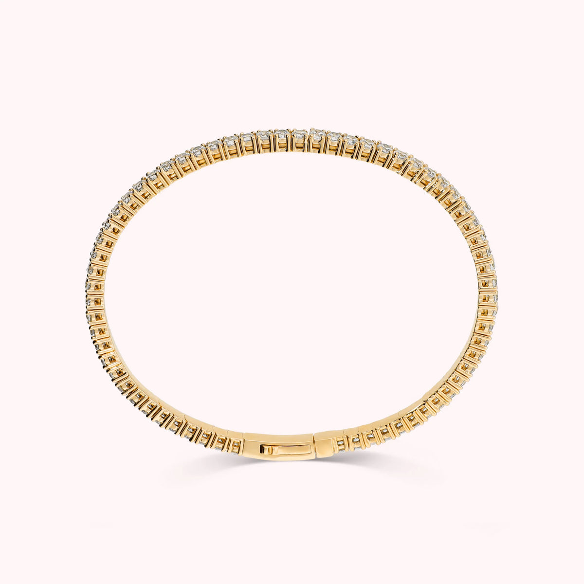 Rigid White Tennis Bracelet with Cubic Zirconia