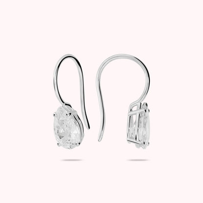Orecchini Pendenti Attimi di Luce con Cubic Zirconia Bianche a Goccia
