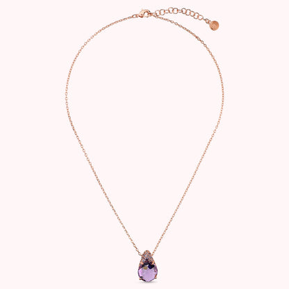 Collana con Ciondolo in Pavé Misto e Prisma Gem