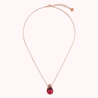 Collana con Ciondolo in Pavé Misto e Prisma Gem