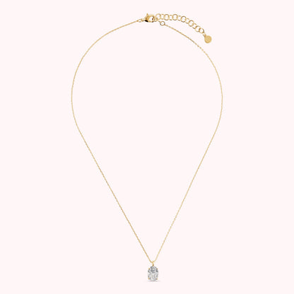 Collana Attimi di Luce con con Cubic Zirconia Bianca Ovale