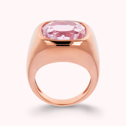 Anello Chevalier con Prisma Gem Taglio Cushion