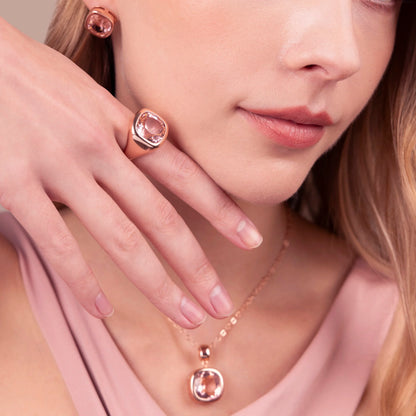 Anello Chevalier con Prisma Gem Taglio Cushion
