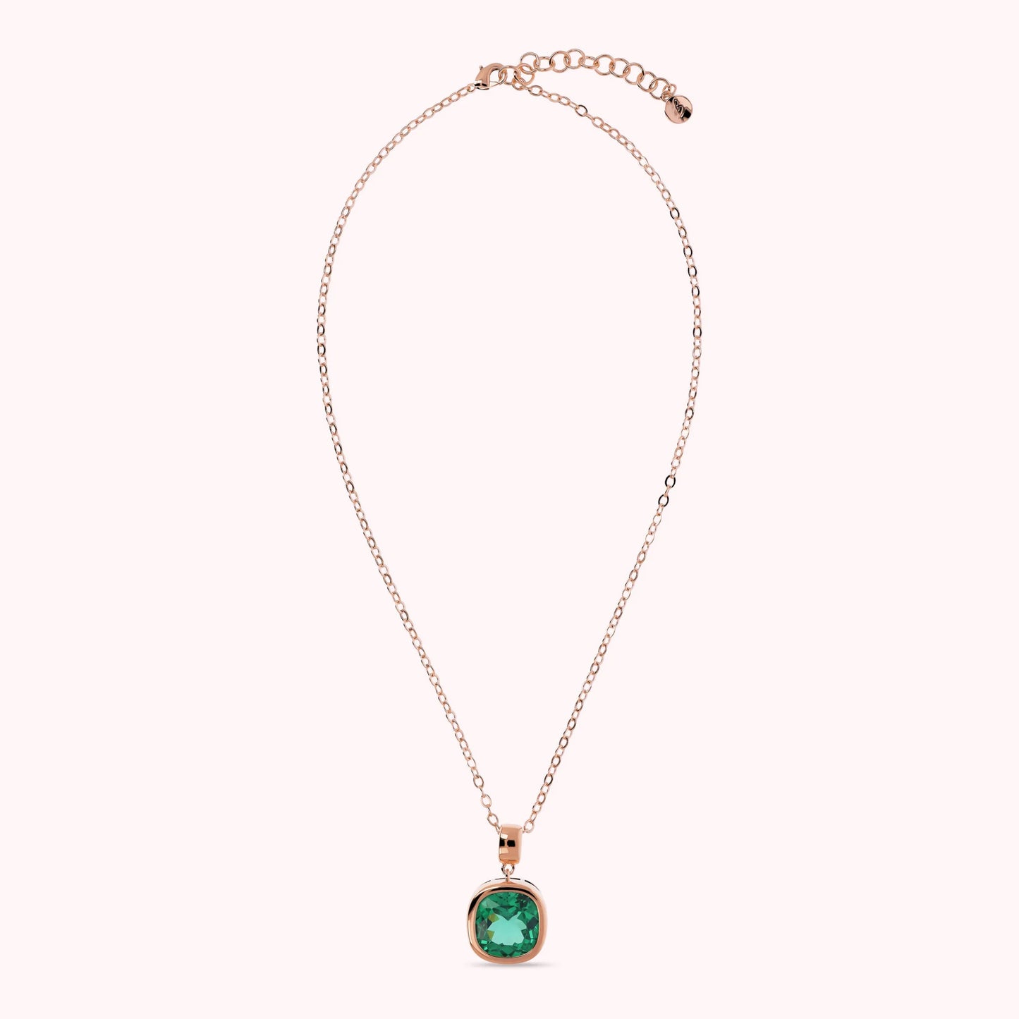 Collana con Punto Luce in Prisma Gem Taglio Cushion