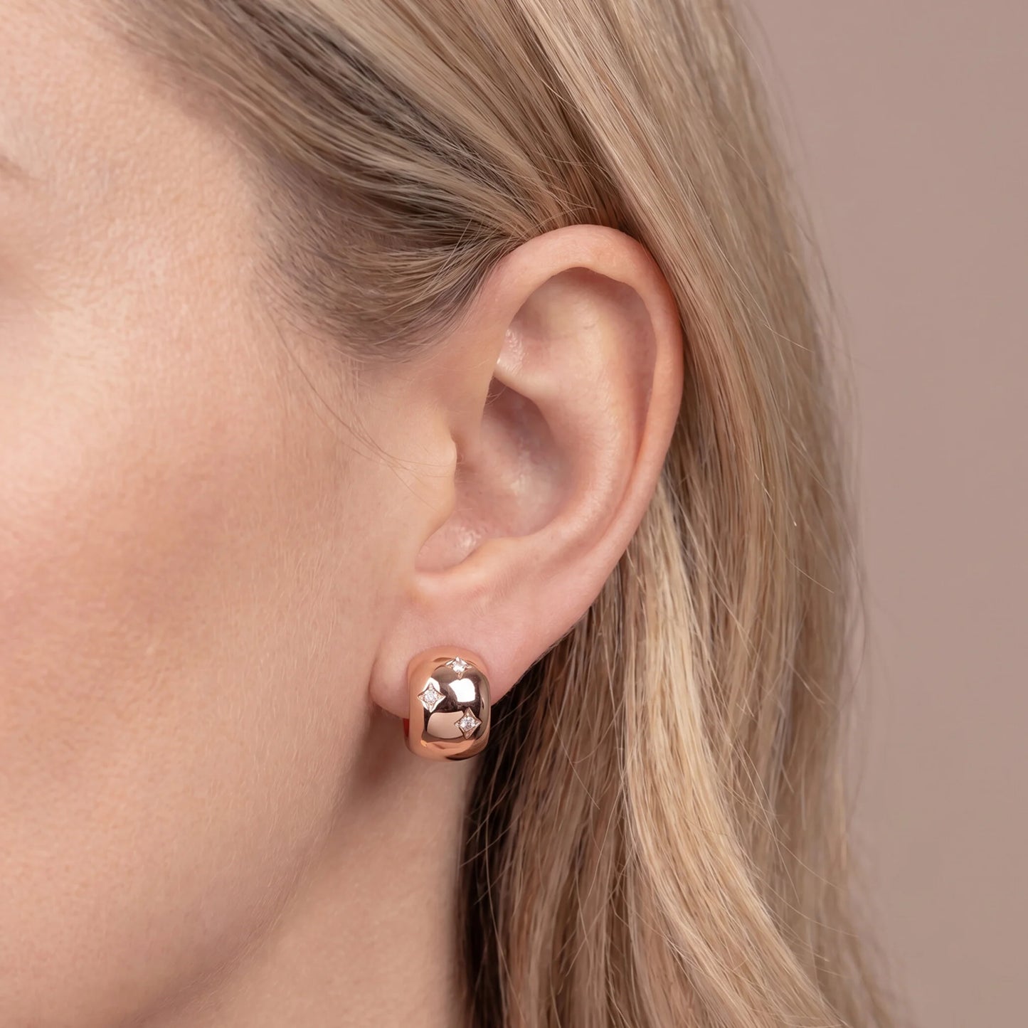 Orecchini Étoile con Punti Luce in Cubic Zirconia