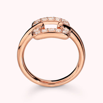 Anello Cocktail con Quadrato in Cubic Zirconia
