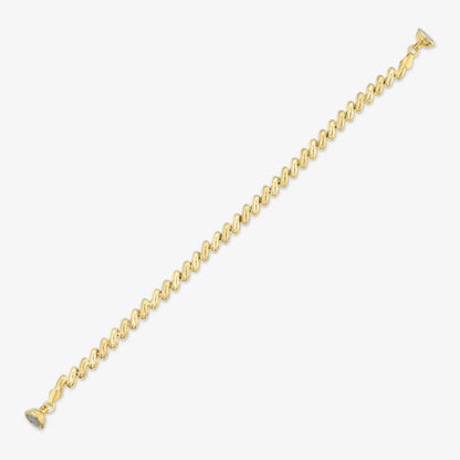 Bracciale Maglia San Marco in Argento 950 placcato Oro Giallo 18Kt