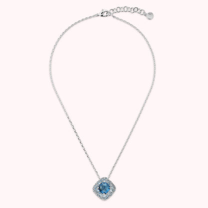 Collana Catena Forzatina con Pendente Rombo in Prisma Gem e Pavè