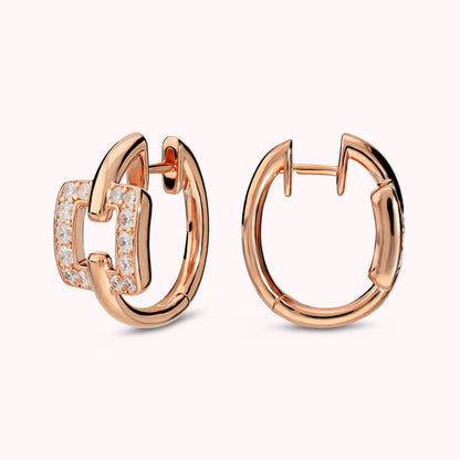 Orecchini con Quadrato in Cubic Zirconia