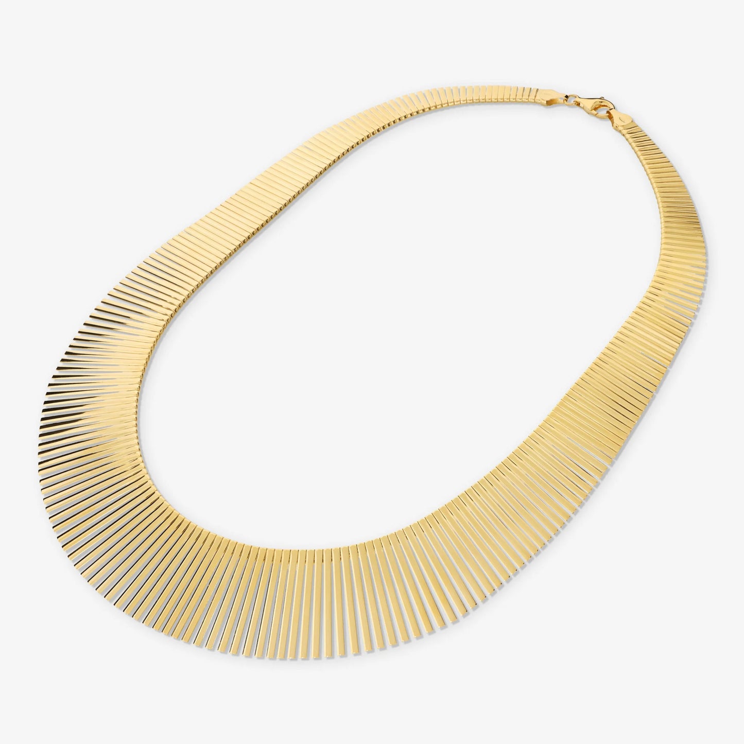 Collana Girocollo Maxi Cleopatra in Argento 925 placcato Oro Giallo 18Kt