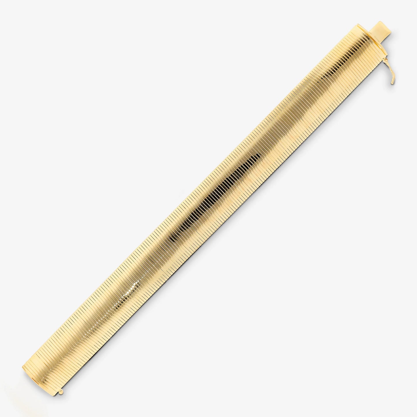 Maxi Bracciale Omega in Argento 925 placcato Oro Giallo 18Kt