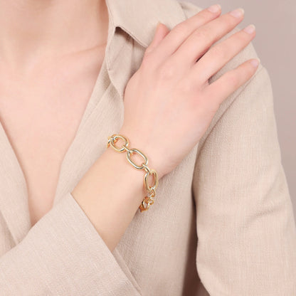 Bracciale Retrò in Argento 950 placcato Oro Giallo 18Kt