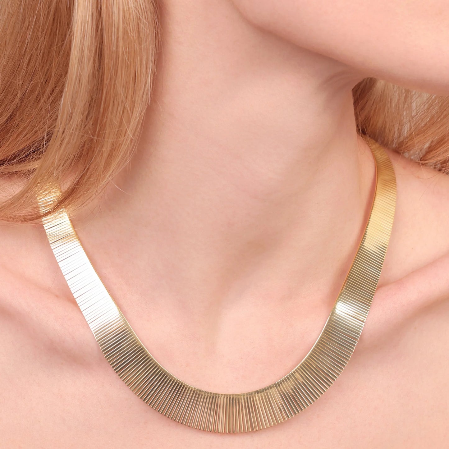 Collana Girocollo Cleopatra in Argento 925 placcato Oro Giallo 18Kt