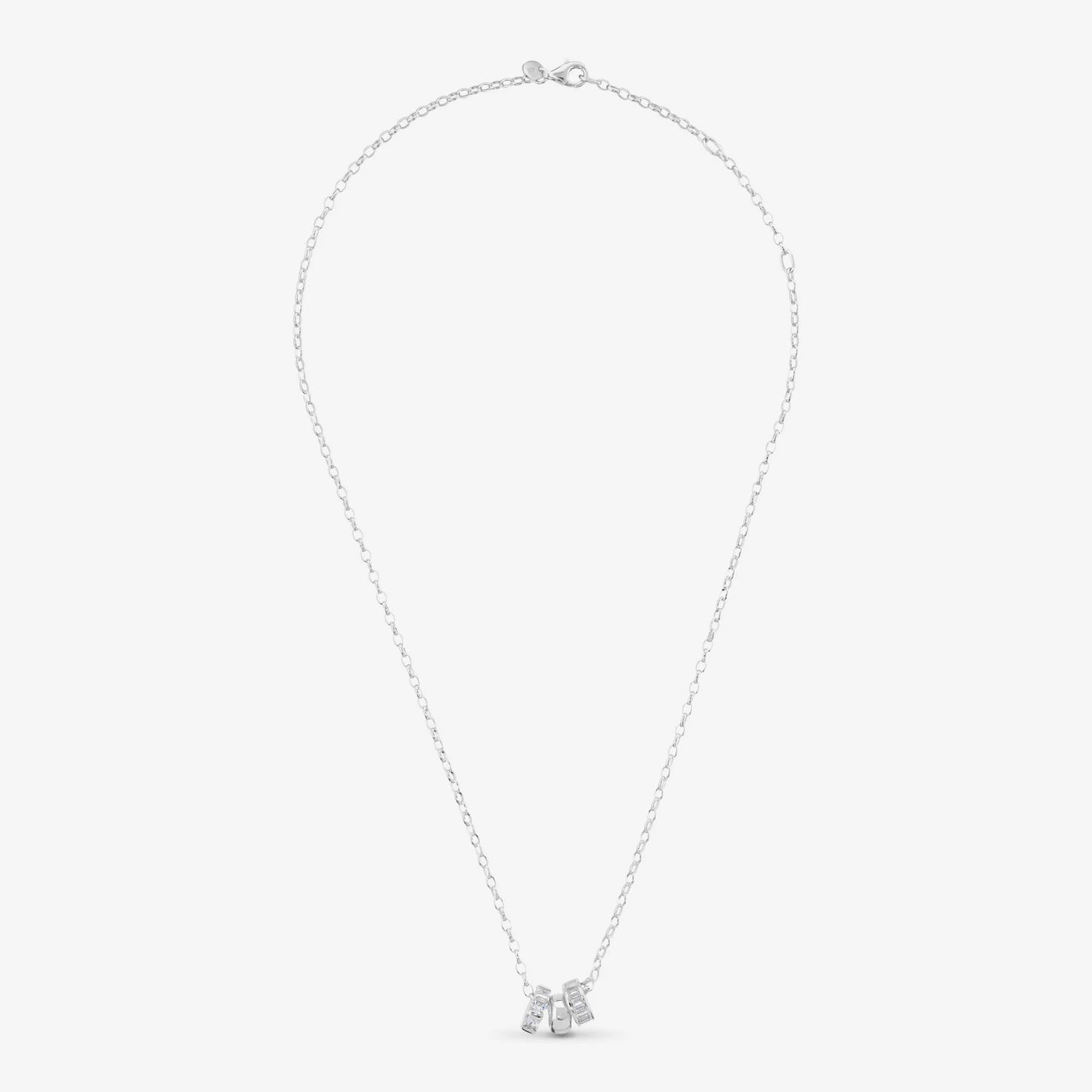 Collana Girocollo Trilogy in Argento 925 con Cubic Zirconia
